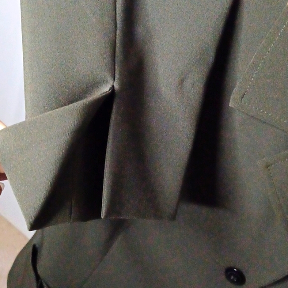 D19- 👌- 2 pc Hunter Green Clorered Jacket and Skirt Set - sz 10 - Picture 11 of 14